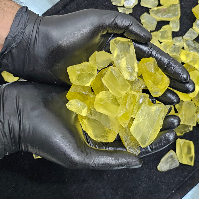 10 Pcs Large chunks of Yellow Quartz Brazil | 20-40mm - The LabradoriteKing