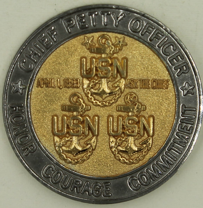 133rd Mobile Construction BN MM-133 Chiefs Mess Seabee/CB Challenge Coin