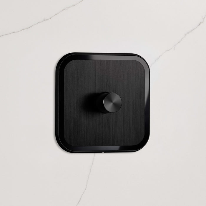 1G Dimmer Light Switch (150W) in Black & Black Gloss