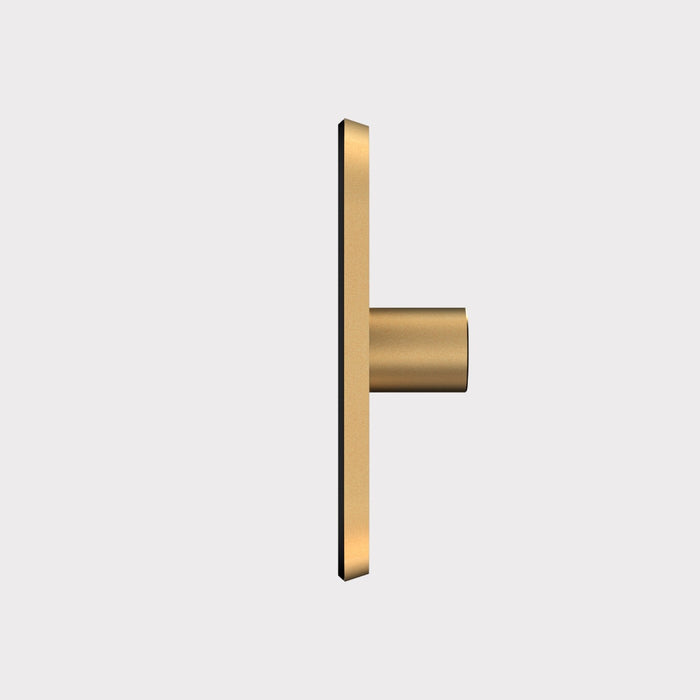 1G Dimmer Light Switch (150W) in Gold & Black Gloss – side view