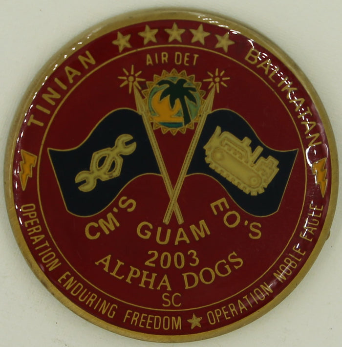 28th Mobile Construction Battalion MCB-28 Enduring Freedom 03 Alpha Co Seabee/CB Challenge Coin
