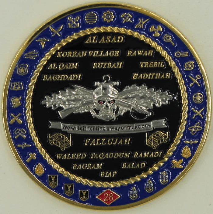 28th Mobile Construction BN MCB-28 Seabee/CB Challenge Coin