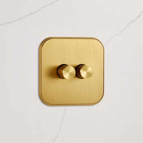 2G Dimmer Light Switch (150W) in Gold