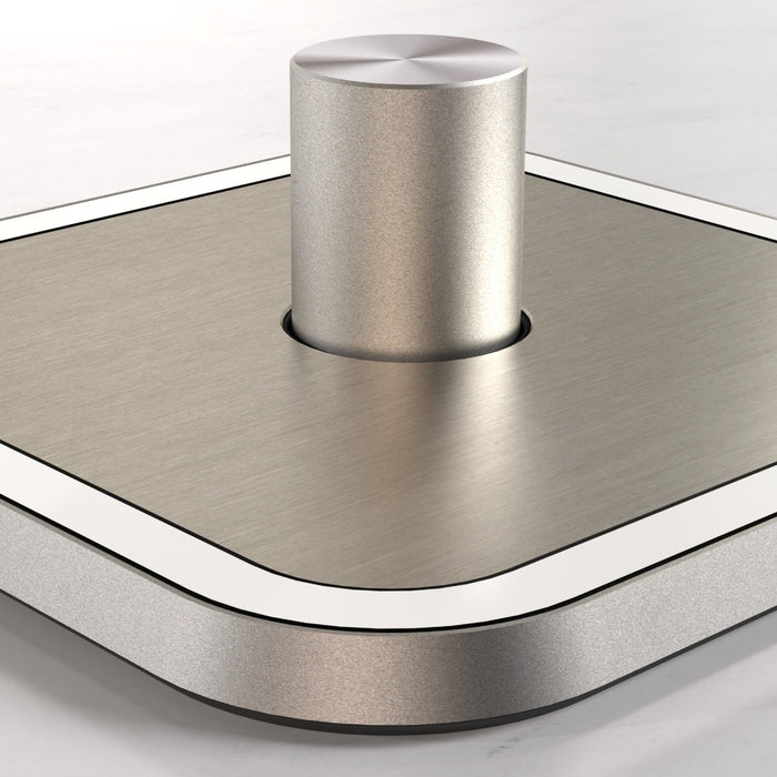 2G Dimmer Light Switch (150W) in Silver & White Gloss – product view 4