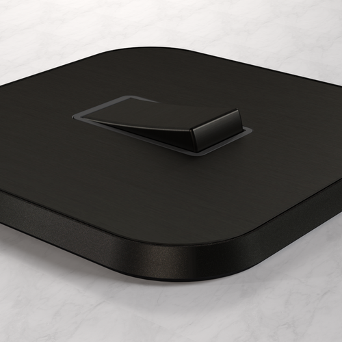 2G Rocker Light Switch (20A) in Black – product view 2