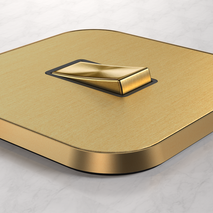 2G Rocker Light Switch (20A) in Gold – product view 3