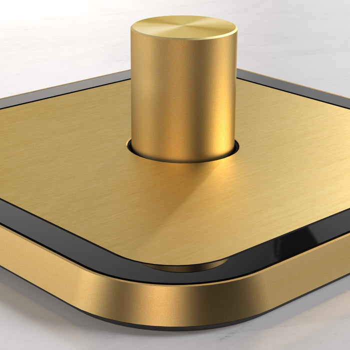 3G Dimmer Light Switch (150W) in Gold & Black Gloss – product view 3