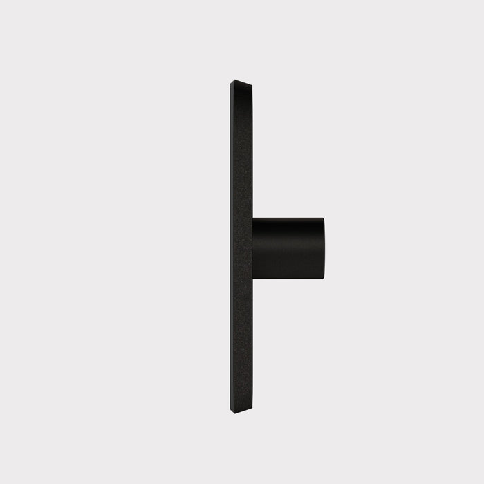 4G Dimmer Light Switch (150W) in Black & Black Gloss – side view