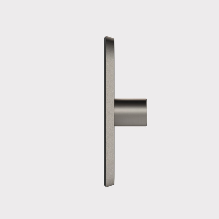 4G Dimmer Light Switch (150W) in Silver & White Gloss – side view