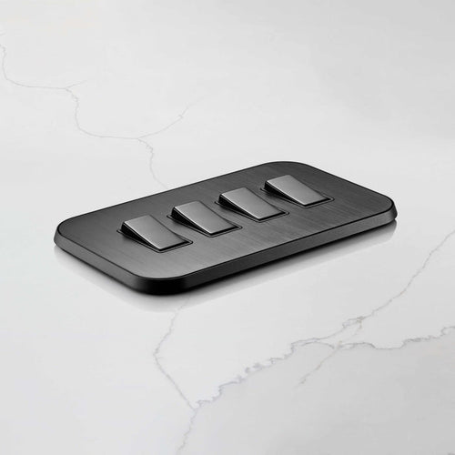 4G Rocker Light Switch (20A) in Black – product view 2