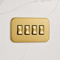 4G Rocker Light Switch (20A) in Gold