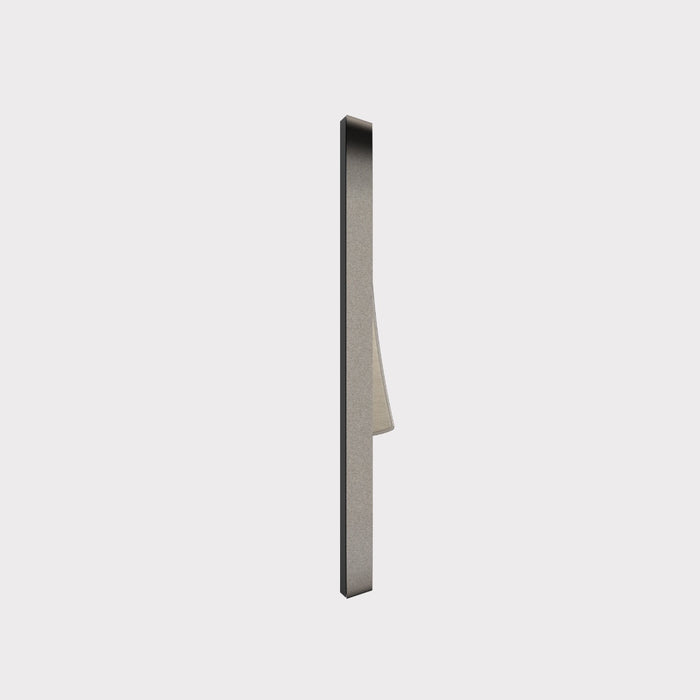 4G Rocker Light Switch (20A) in Silver & White Gloss – side view