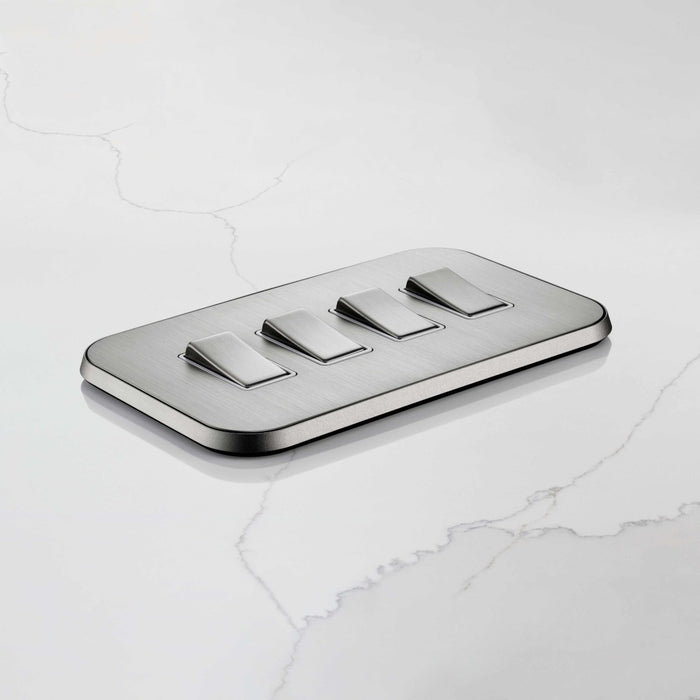 4G Rocker Light Switch (20A) in Silver – product view 2