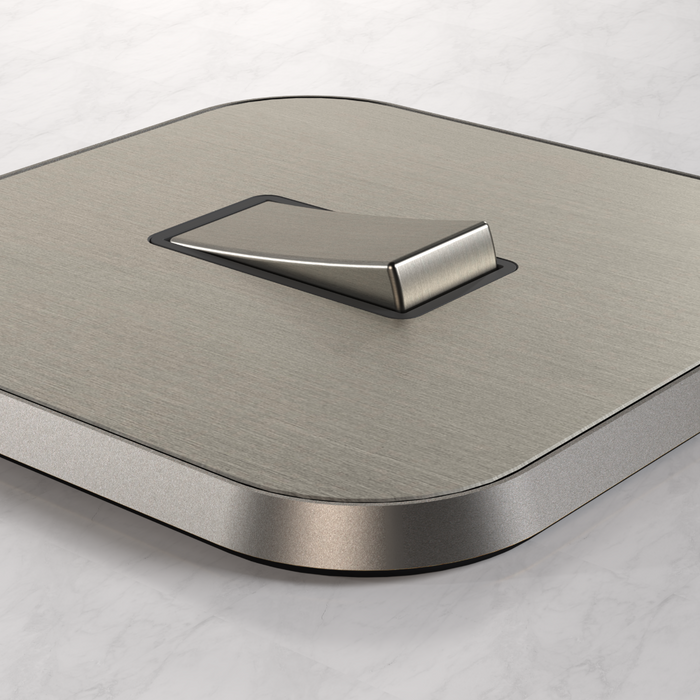 4G Rocker Light Switch (20A) in Silver – product view 3