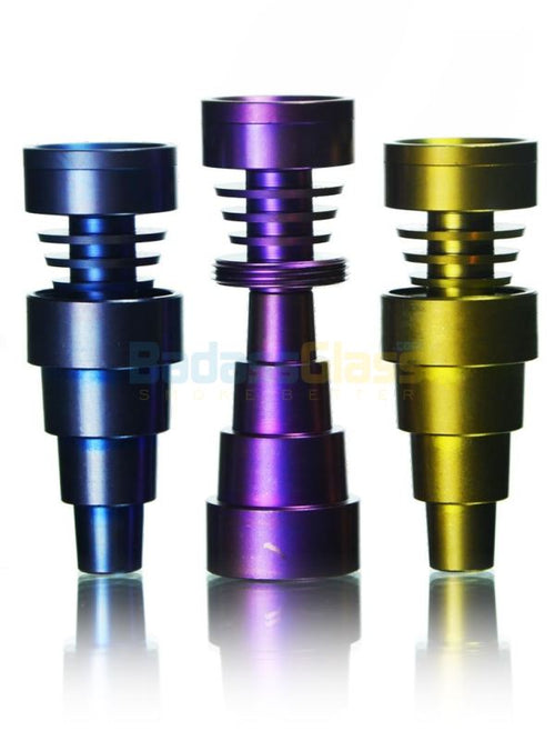 6 Hole Domeless Titanium Nail By Dab Logic