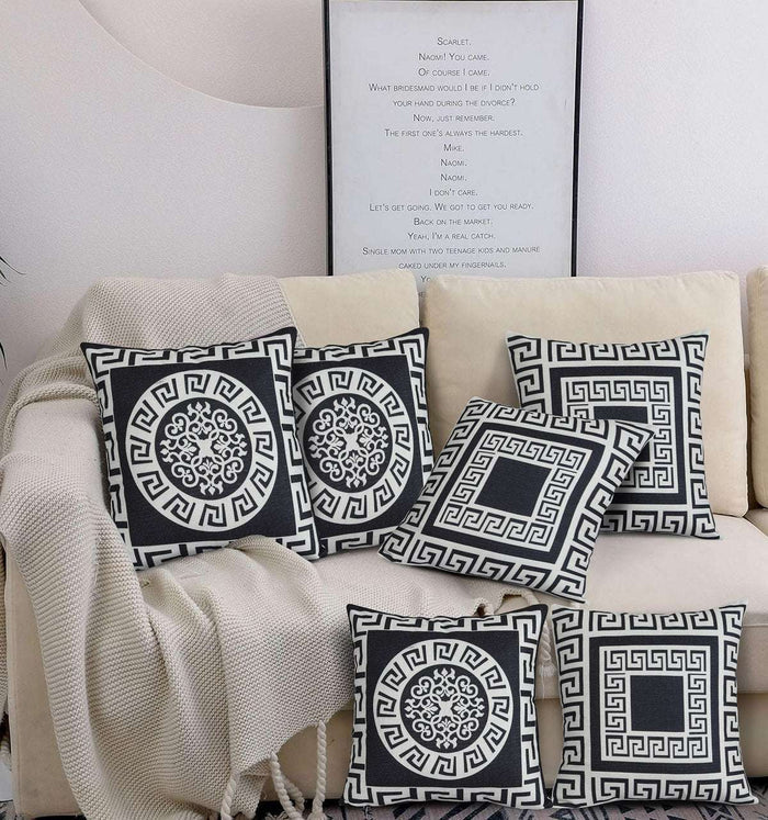 6 PCs Digital Printed Cushions Cover Ds260 - Nishat Creative Store