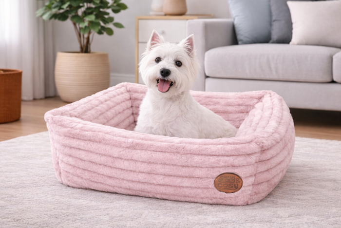 Alaska Faux Fur Dog Bed - UK Made - Dog Beds for dogs Snug and Cosy Pets