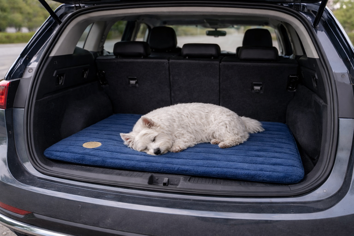 Alaska Memory Foam Faux Fur Dog Pet Mat - Orthopaedic Support & British Design - Dog Mat for dogs Snug and Cosy Pets