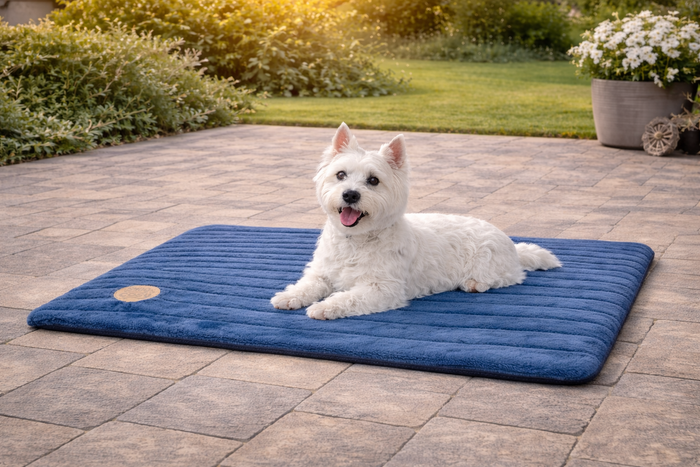 Alaska Memory Foam Faux Fur Dog Pet Mat - Orthopaedic Support & British Design - Dog Mat for dogs Snug and Cosy Pets