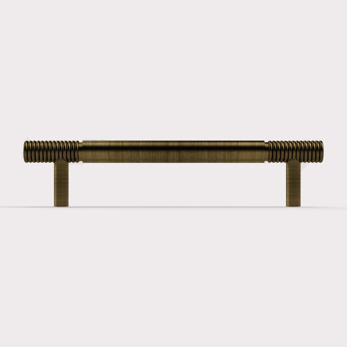 Aluminium Fluted Pull Handle in Antique – product view 2