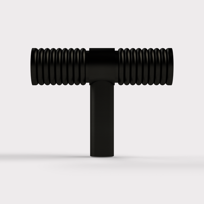 Aluminium Fluted T Bars in Black – product view 2