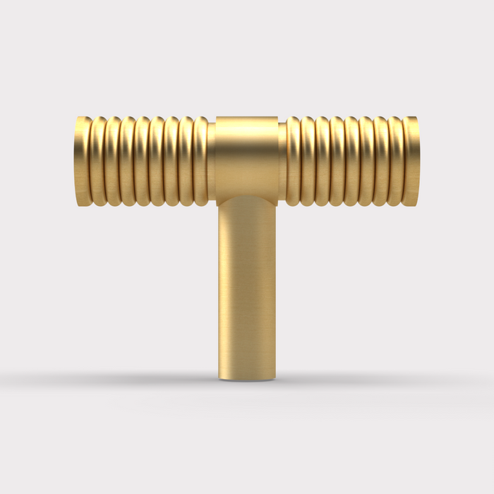 Aluminium Fluted T Bars in Gold – product view 2