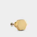 Aluminium Hexagonal Door & Cabinet Knobs in Gold