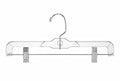 American Hanger & Fixture P82 Teens 12" Clear Heavyweight Skirt Hanger (Pack of 100)