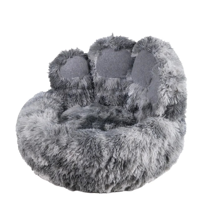 Anti-Anxiety Paw Shaped Dog Bed | Calming Faux Fur Pet Bed | Snug and Cosy Pets - Dog Beds & Loungers for dogs Snug and Cosy Pets