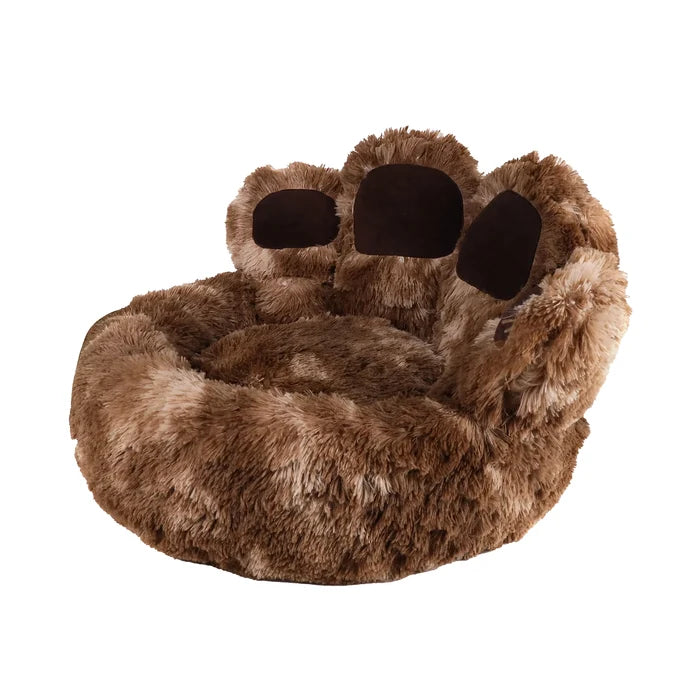 Anti-Anxiety Paw Shaped Dog Bed | Calming Faux Fur Pet Bed | Snug and Cosy Pets - Dog Beds & Loungers for dogs Snug and Cosy Pets
