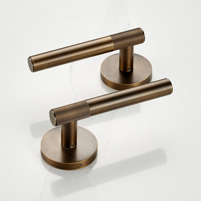 Antique Linear Lever Handle with Tip in Antique