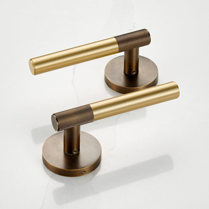 Antique Linear Lever Handle with Tip in Gold