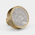 Antique & Terrazzo Round Door Knobs in Grey