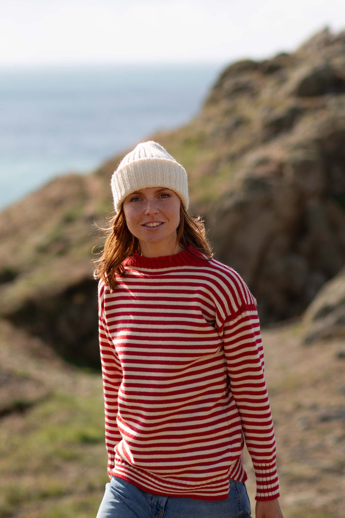 Aran Knitted Beanie