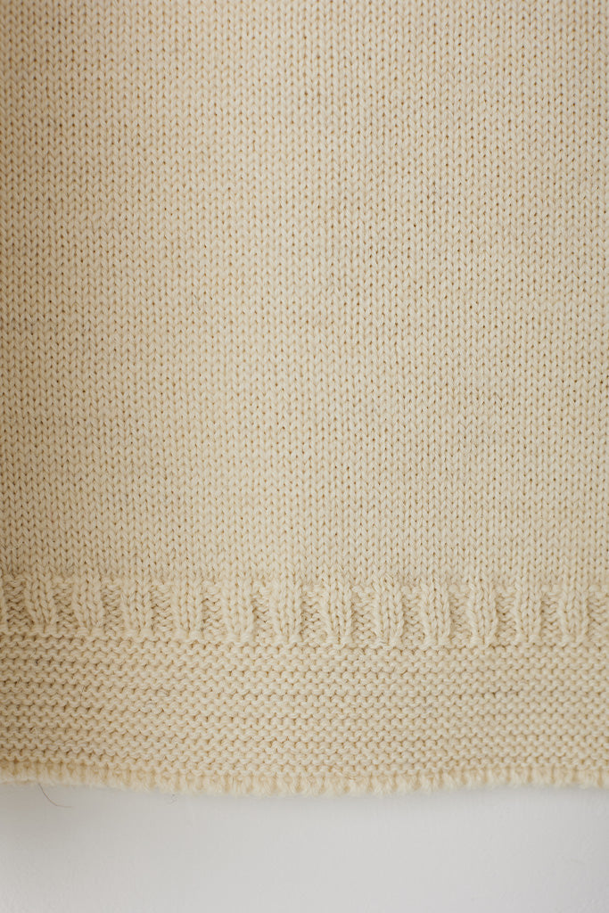 Aran off shoulder Guernsey Jumper
