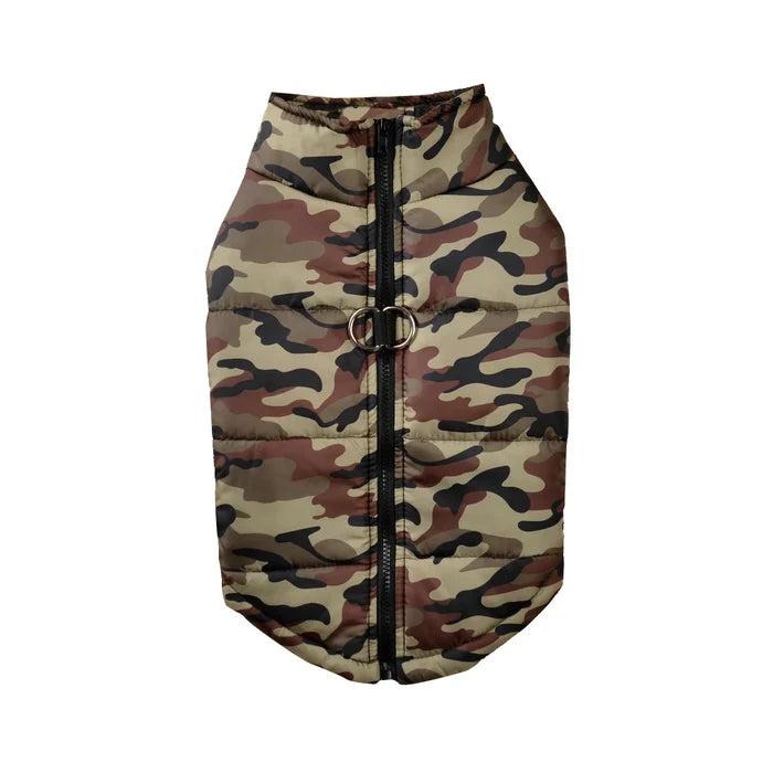 ArcticShield Camo Winter Dog Jacket