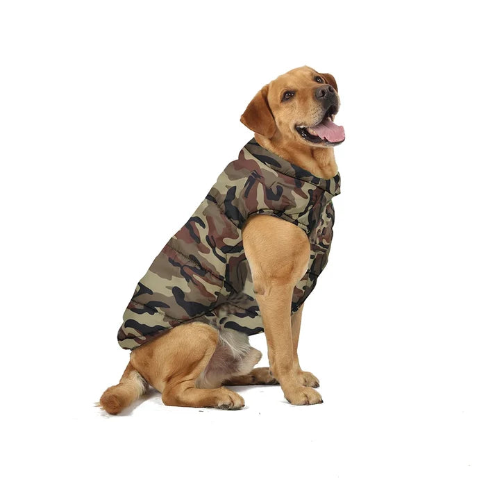 ArcticShield Camo Winter Dog Jacket