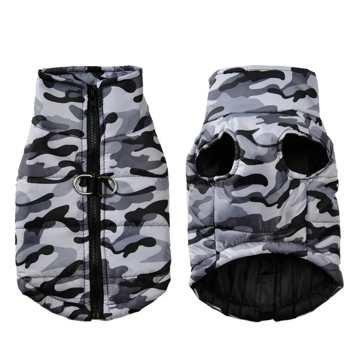 ArcticShield Camo Winter Dog Jacket