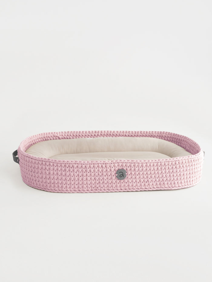 Pink / Basket + mattress
