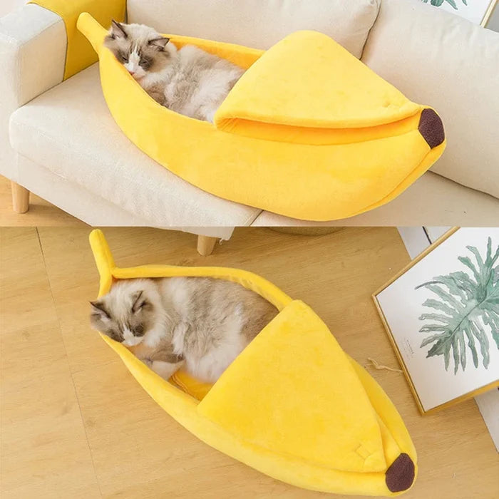 BananaNest Cozy Cat & Small Dog Bed