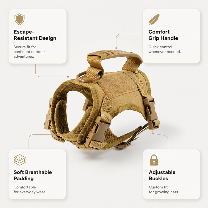 BattlePaw Tactical Cat Harness