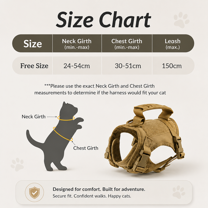 BattlePaw Tactical Cat Harness