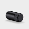 Black Brass Linear Cylinder Pulls With Tip in Black