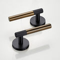 Black Linear Lever Handle with Tip in Antique