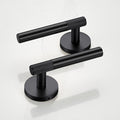 Black Linear Lever Handle with Tip in Black