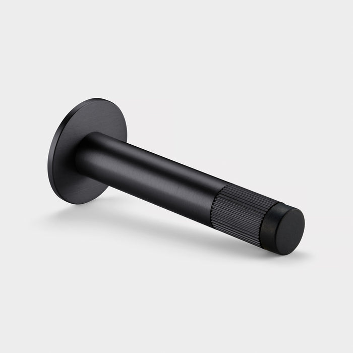 Black Linear Wall Mounted Door Stop in Black