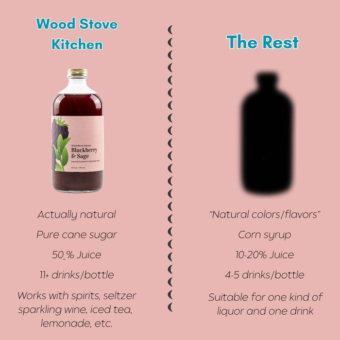 Blackberry & Sage- Cocktail Mixer, 16 fl oz