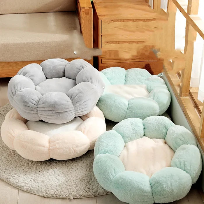 BlossomNest Floral Pet Bed