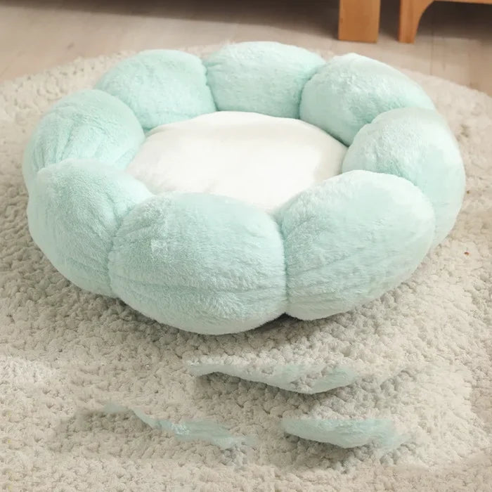 BlossomNest Floral Pet Bed