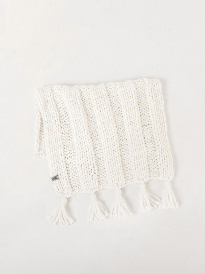 Boho Hand-Knitted Baby Blanket